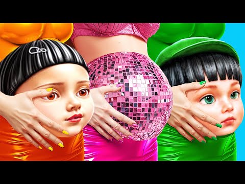 Кукла из Игры в Кальмара беременна!? Барби против SGD! Родительские лайфхаки