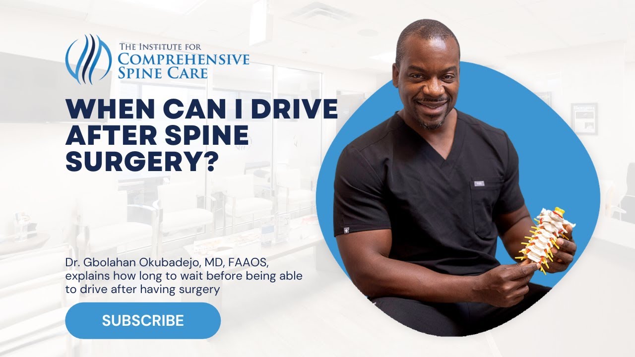 Doctor discussing driving after spine surgery.