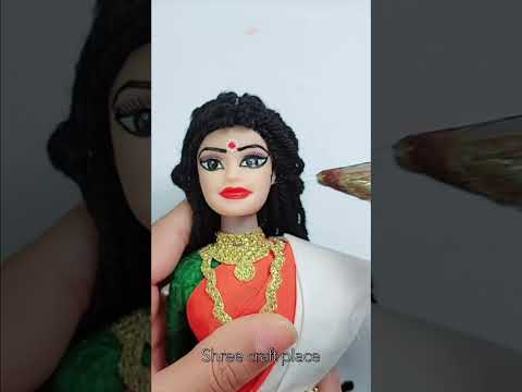 Bharat Mata making with Barbie doll🇮🇳#diy #viral #shorts #republicday #ytshorts #shreecraftplace