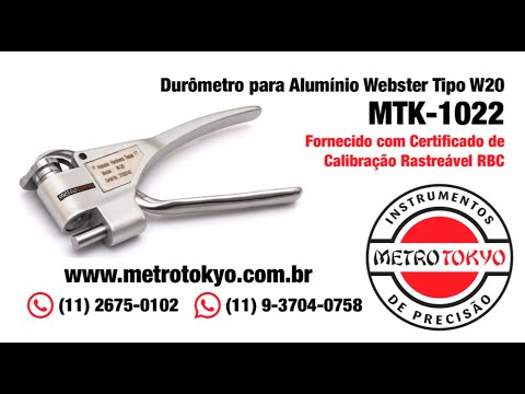 Durômetro para Alumínio Webster Tipo W-20
