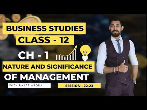 Nature and Significance of management | Class 12 | Business studies | Chapter 1 | Best and latest