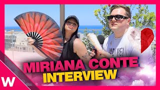🇲🇹 Miriana Conte (Eurovision 2025 Malta) "SERVING" Interview in Malta