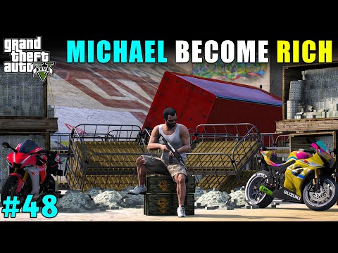 MICHAEL BECOME RICH PERSON IN LOS SANTOS | GTA 5 GAMEPLAY #48 | GTA V