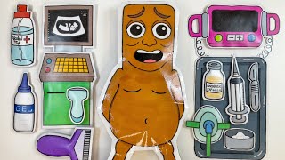 ✨Tung Tung Tung Sahur Pregnancy process🤰 delivery of a newborn #italianbrainrot #asmr