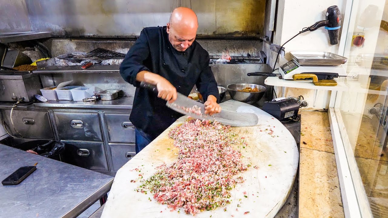 INSANE KEBABS Handmade With a Sword - Palestinian Food in Nazareth