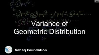 Variance of Geometric Distribution