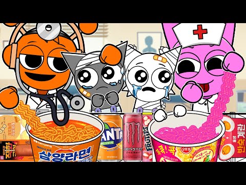 Oren Becomes a Doctor! Incredibox Sprunki | Oren VS Pinky (+Baby) MUKBANG | Animation