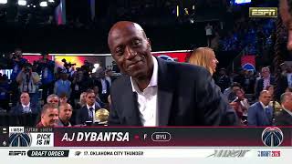 Washington Wizards select AJ Dybantsa 1st overall