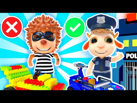 Police Officer Chasing a Thief | Funny Animation for Children | Dolly and Friends 3D