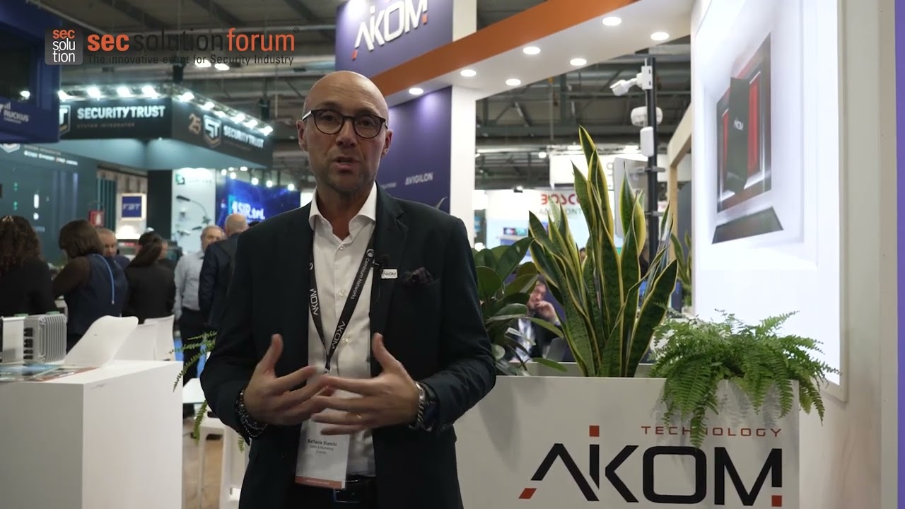 secsolutionforum a Sicurezza 2025 con Raffaele Bianchi, Sales & Marketing Director di AIKOM Technology