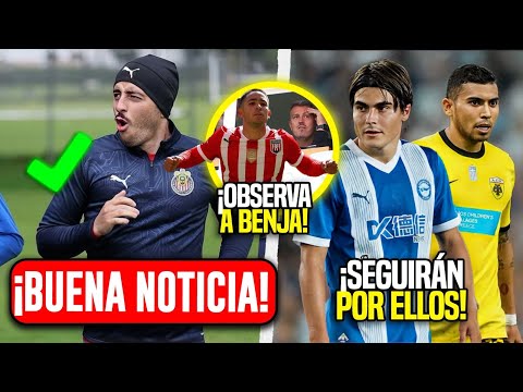 🚨CHIVAS! BUENAS NOTICIAS CON MOZO, JUNYENT OBSERVO A BENJAMIN SANCHEZ ¡SIGUE BÚSQUEDA DE REFUERZOS!