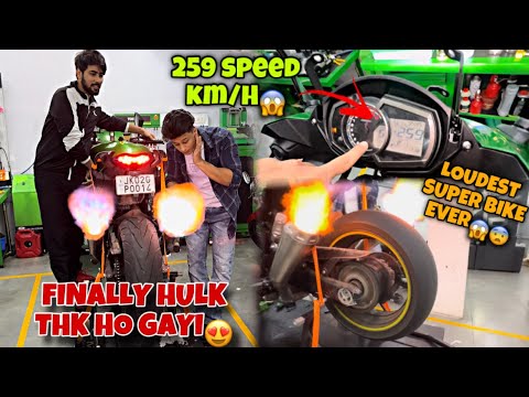 @aalyanvlogs1299 Kii HULK THK HO GAYI😍 259 SPEED Km/H😱 Top speed Ninja 1000😱
