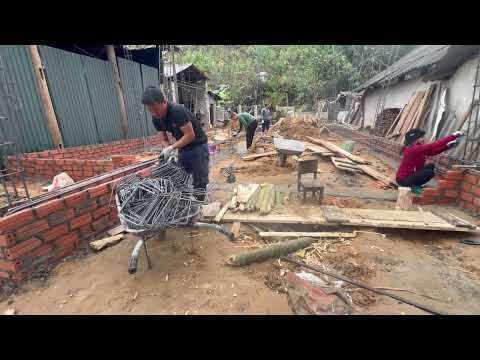 Structural installation technique pouring foundation of house cost 500 Dollars