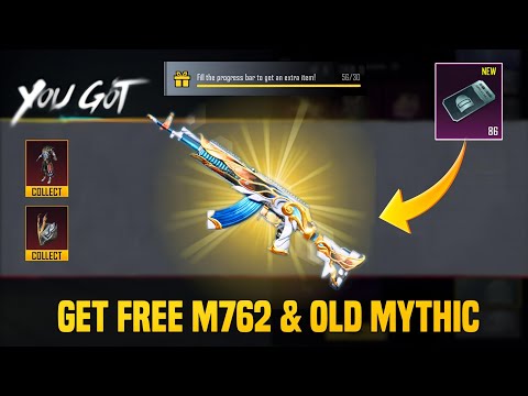 Get Free M762 Skin & Old Mythic Suit | 90 Free Supply Crate Opening | PUBGM