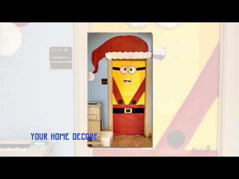 47 christmas door decorations santa - christmas...