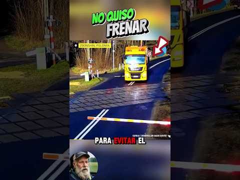 si se fuera frenado esto no pasa 😱 #truck #camioneros #trailer #shorts #camion