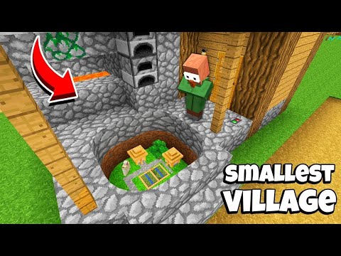 I found a SMALLEST SECRET VILLAGE in Minecraft ! What's INSIDE the STRANGE VILLAGE in Minecraft ?