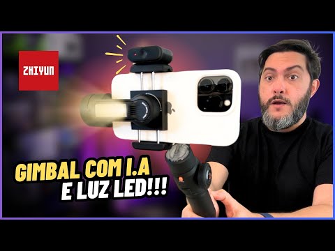 Gimbal para Celular com I.A (tracking) e Luz Led - Zhiyun Smooth 5S AI - Teste Prático