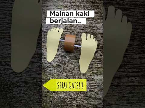 Buat mainan kaki berjalan #mainananak #mainan #mainananakanak