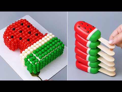 Amazingly WATERMELON Dessert Recipes Hacks 🍉So Yummy Chocolate Cake Tutorials | So Tasty