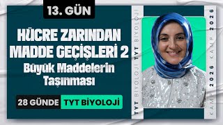 13) Hücre Zarından Madde Geçişleri 2 | 2026 TYT Biyoloji Kampı 13. Gün