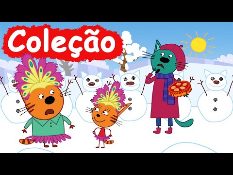 Kid-E-Cats em Portugues | Coleção dos episódios | Desenhos para crianças