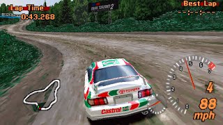 Gran Turismo 2 - Smokey Mountain North Rally: Toyota Celica & Lancer Evo VI