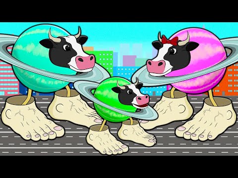FAMILY OF LA VACA SATURNO SATURNITA! 1 DAY IN THE LIFE OF ITALIAN BRAINROT Cartoon Animation