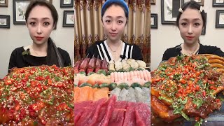 Mukbang #139: Eating roll  belly , braised pork belly, legs pork #mukbang #eatingshow #pork