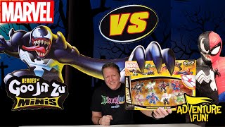 8 Marvel Heroes of Goo Jit Zu Spider-Verse! Spider-Man vs Venom AdventureFun Toy review!