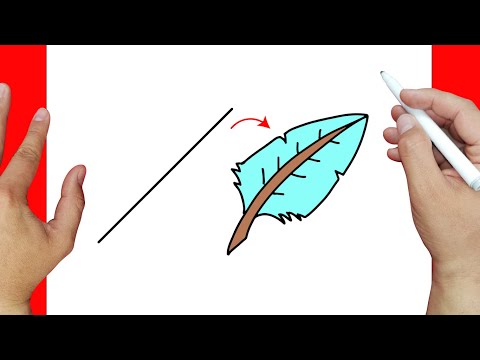 Truco para Dibujar una Pluma facilmente | Dibujos fáciles