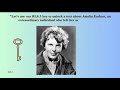 Unlocking Texts with Amelia Earhart