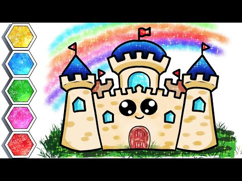 Drawing & Coloring for Kids | How To Draw A Palace Step By Step #art #cute #baby #toddlers #kawaii