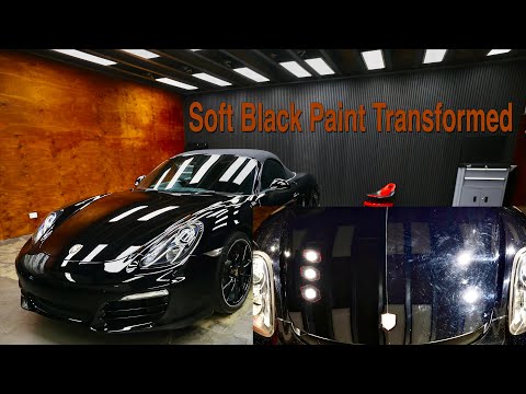 Detailing a 10yr Old Porsche Boxster - swirled/scratched soft black paint (vlog59)