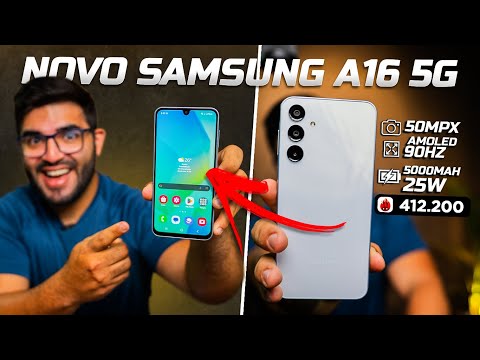 CHEGOU! Galaxy A16 5G será o novo sucesso da Samsung? Câmeras Melhoraram MUITO