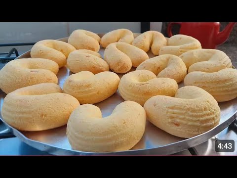 BISCOITO DE POLVILHO ASSADO SEM ESCALDAR  ( BISCOITO DE QUEIJO  )
