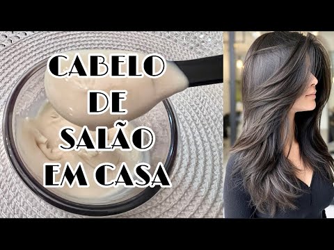 Hidratação Desmaia Cabelo Caseiro/ Tira volume, Alinha Cabelos ressecados!