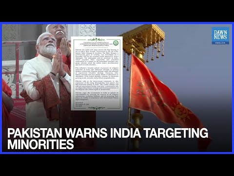 YouTube video thumbnail: Pakistan Warns India Over Threats to Minorities, Muslim Heritage and Rising Islamophobia