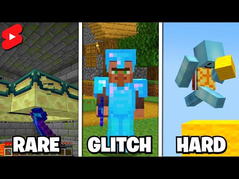 Minecraft Secrets and Challenges (Shorts Compilation)