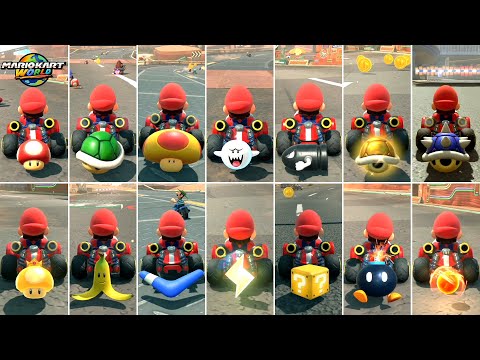 Mario Kart World All Items Game play in super mario nintendo Switch 2