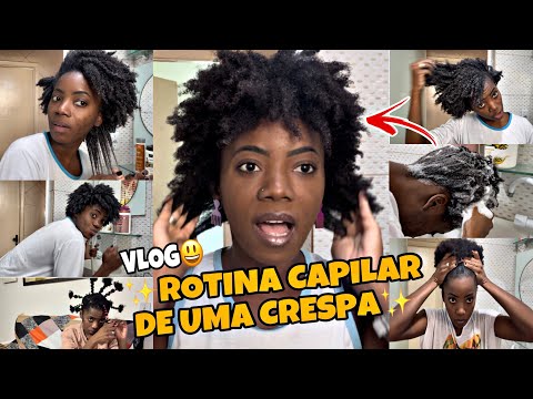 ROTINA CAPILAR DE UMA CRESPA SÓ COM PRODUTOS DO Beleza Natural