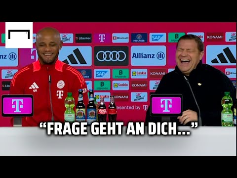 "Auf die Einleitung bin ich gespannt!" Eberl und Kompany scherzen mit Reporter 😂😂😂