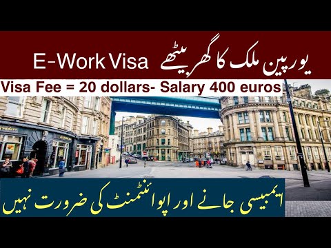 European Country Online E-Work Visa From Pakistan-India || Every Visa || Hindi/Urdu ||