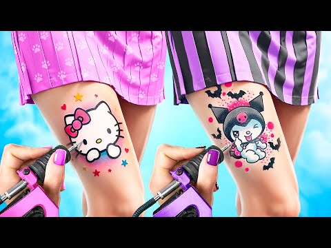 Le Studio de Tatouages de Hello Kitty et Kuromi pour Super Héros