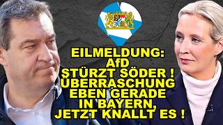 EIL: AfD STÜRZT Söder! Jetzt KNALLT ES!