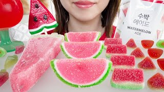 【咀嚼音】スイカスイーツを食べる🍉【ASMR/EATINGSOUNDS】