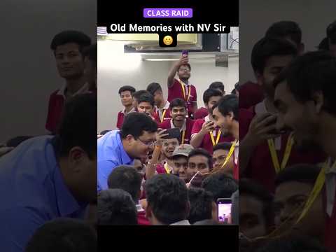 Old memories with NV Sir..😊 | Class Raid in Kota | #nvsir #kota #motionkota #funny