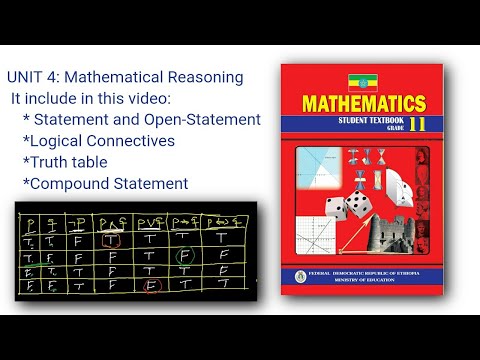 Ethiopian Grade 11 maths unit 4 p1|Mathematical...