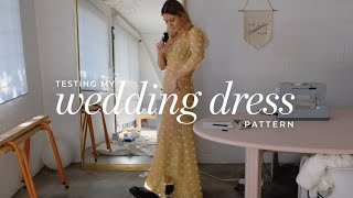 part 1: making my wedding dress // vogue pattern sample & planning