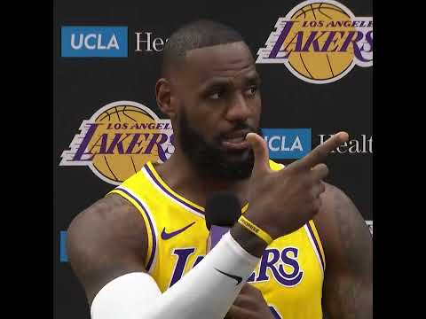 LeBron's looking forward to playing with Bronny I LAKERS MEDIA DAY #basket_balltalk #bronnyjames